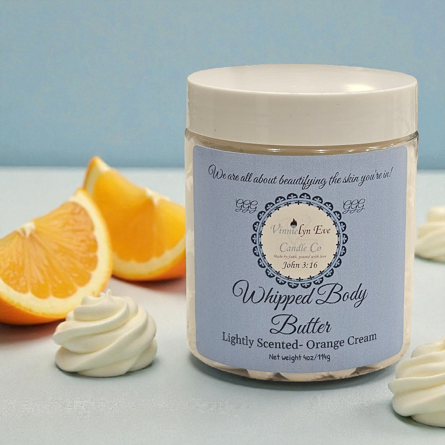 Lightly Scented- Orange Cream